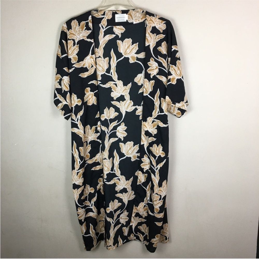 Maison Du Soir floral maxi kimono robe L/XL *no sash